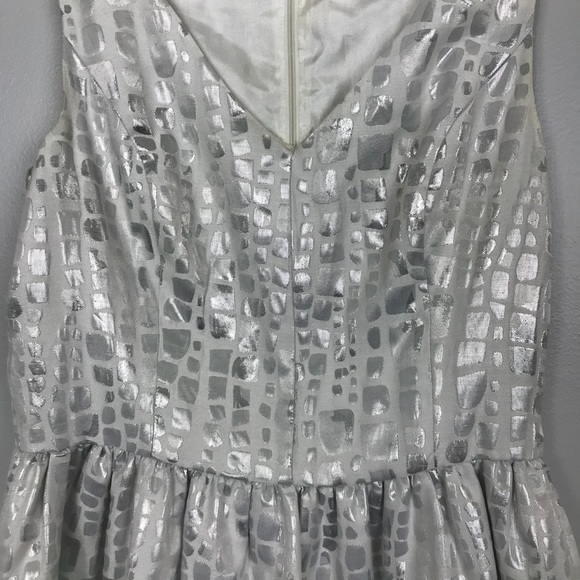 ✨HP✨ Mac + Jac Silver Skater Dress - Picture 6 of 8